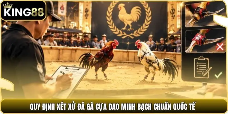 Quy định xét xử đá gà cựa dao minh bạch chuẩn quốc tế