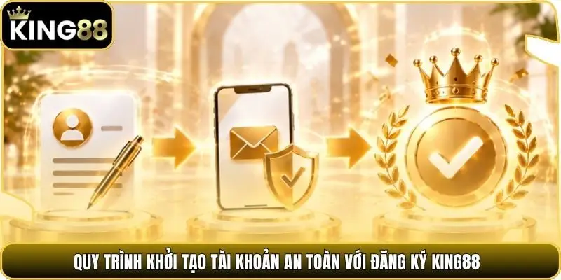 Quy trình khởi tạo tài khoản an toàn với đăng ký king88