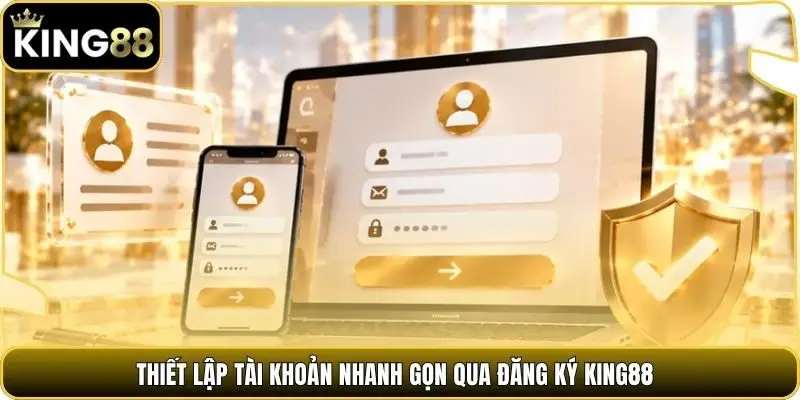 Thiết lập tài khoản nhanh gọn qua đăng ký king88